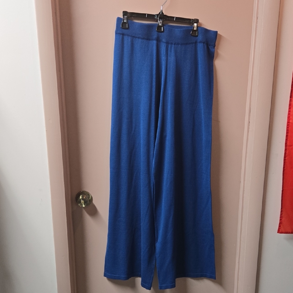 Vibrant Blue Wide-Leg Pants